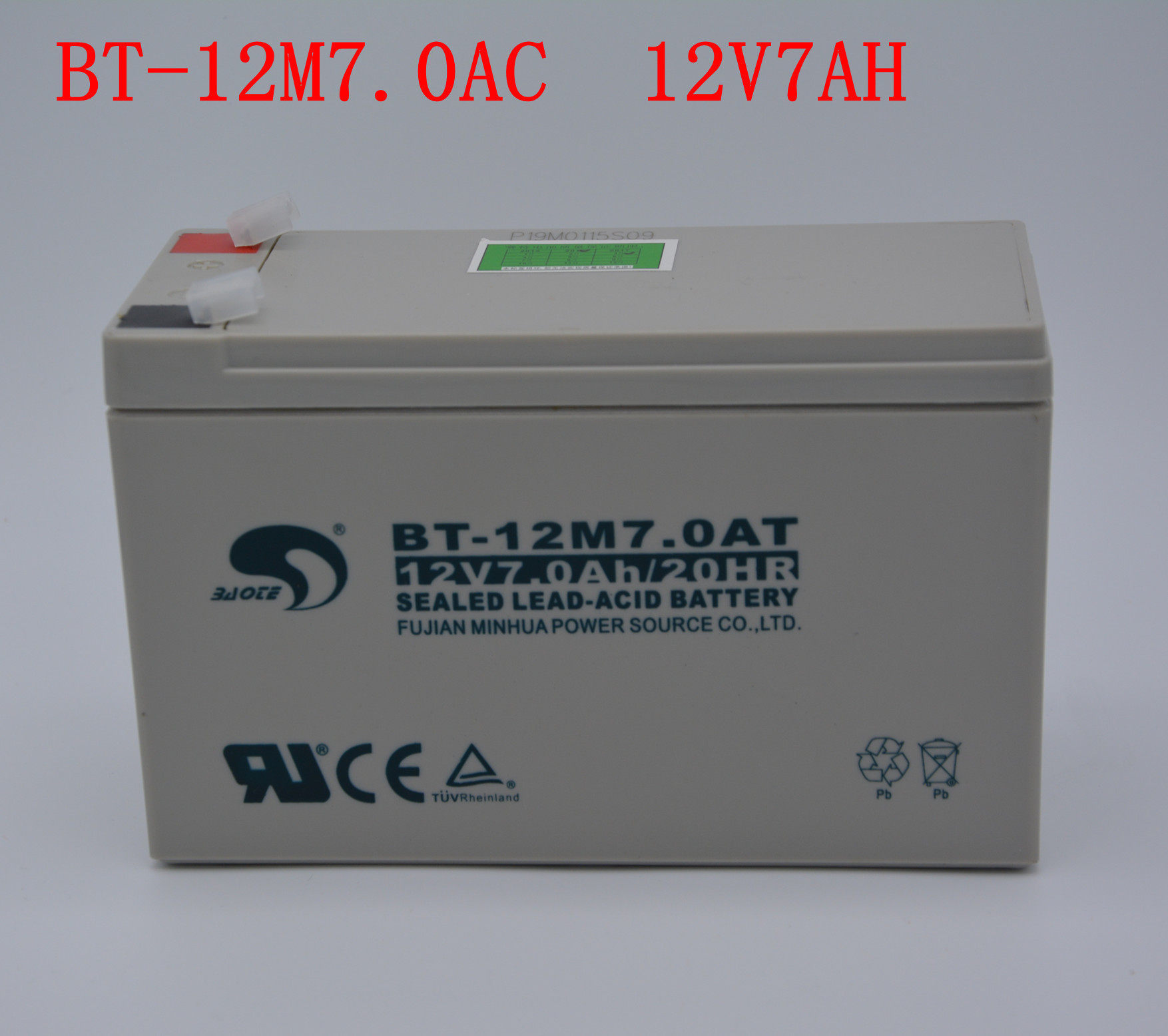 赛特免维护蓄电池BT-12M7.0AT(12V7AH20HR)蓄电池*