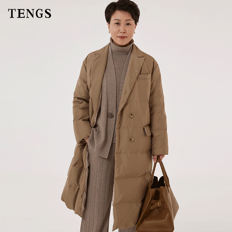 TENGS白鹅绒轻暖女士羽绒服