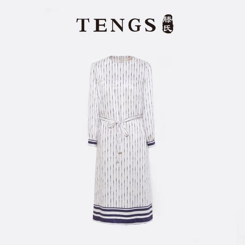 TENGS优雅气质长袖连衣裙