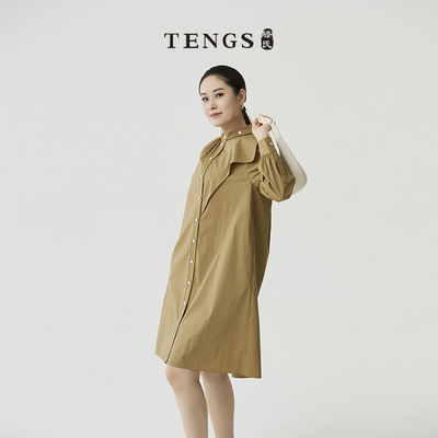TENGS春夏新款优雅百搭连衣裙