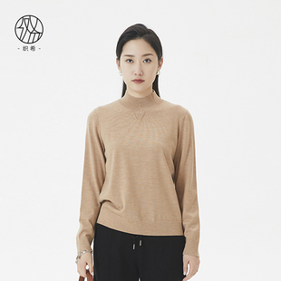 TENGS滕氏/织希TESSITI女装秋季新款职场通勤舒适百搭长袖针织衫