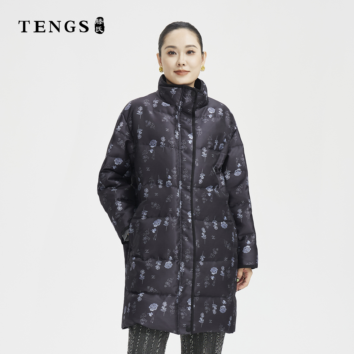 TENGS滕氏企业女装长款羽绒服