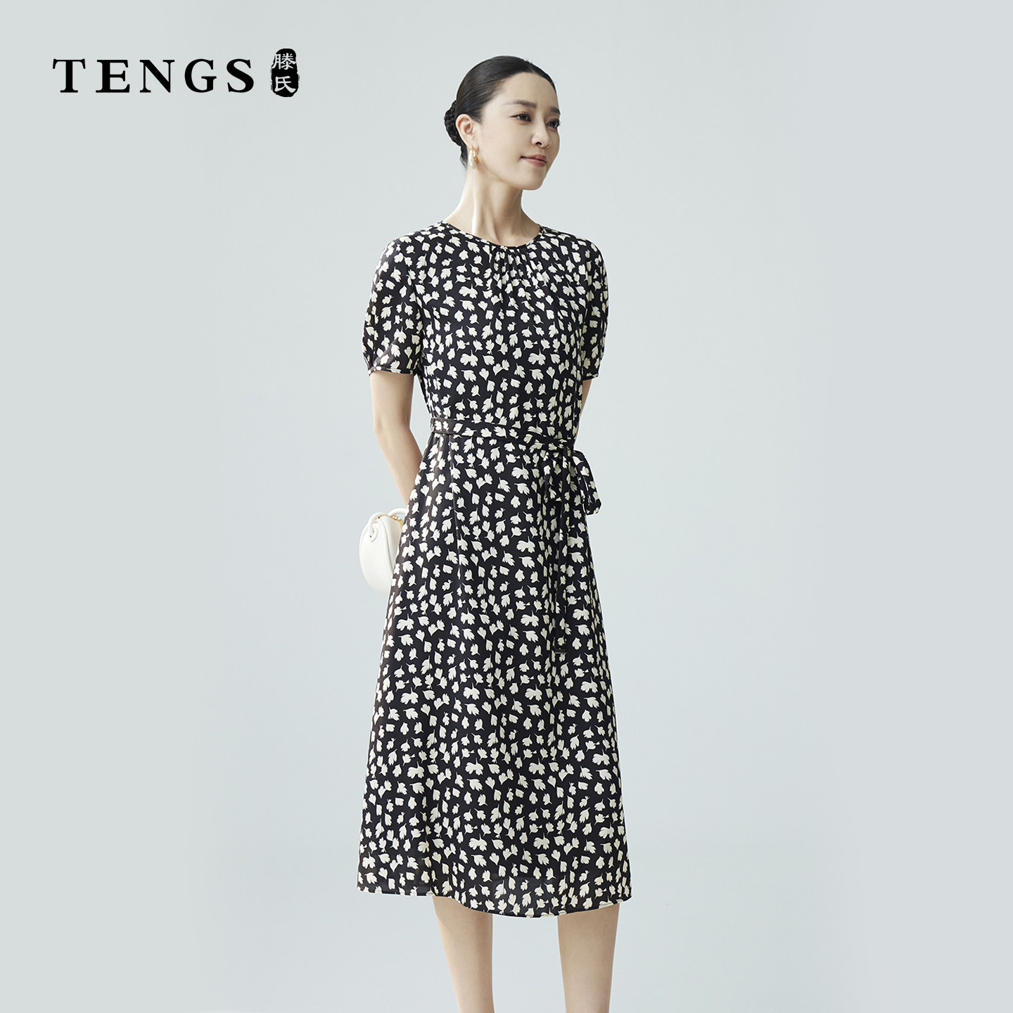 TENGS春夏款时尚优雅风连衣裙