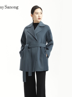TENGS滕氏/萨侬女装冬季新款舒适百搭职场通勤保暖大衣