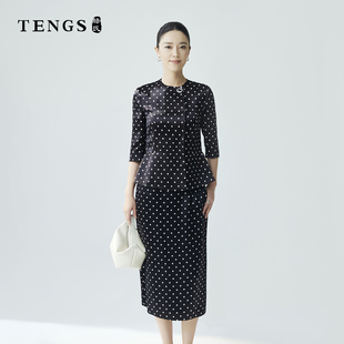 TENGS/滕氏（服饰）女装通勤风休闲职场百搭舒适上衣