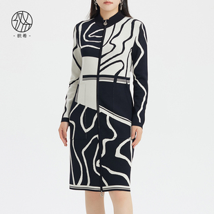 织希TESSITI/滕氏企业女装秋季新款舒适百搭日常通勤针织连衣裙