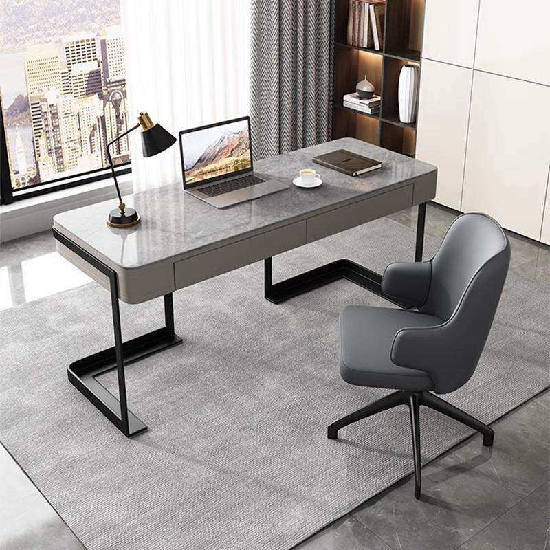 意式岩板书桌电脑桌简约现代办公桌极简亮光岩板写字桌家用书房桌,金属材料及制品,金属加工件/五金加工件,淘宝优惠券,粉丝福利购,淘宝优惠卷