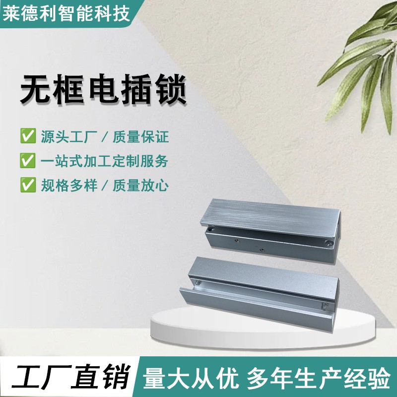 无框玻璃门电插锁明装门禁电磁锁智能电子门