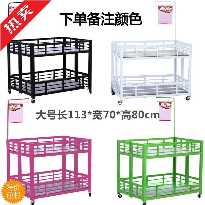 家用简易折叠货架促销店铺展示架小售卖摆放超市推车出摊玩具花车