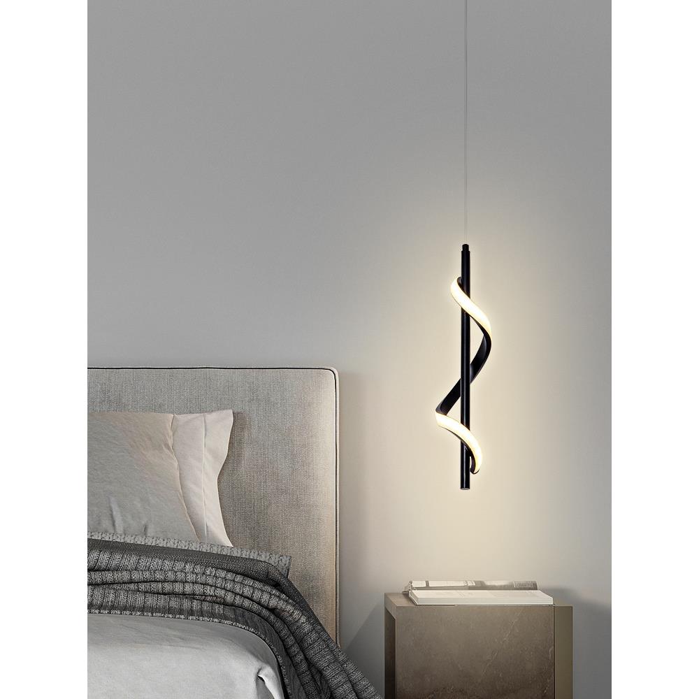 网红床头吊灯现代简约卧室灯2025年新款书房吧台极简长线轻奢灯具