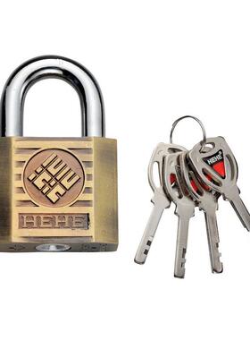 HEHE复古锌合金工艺挂锁多边形仿铜锁具室外防盗安全锁头现货