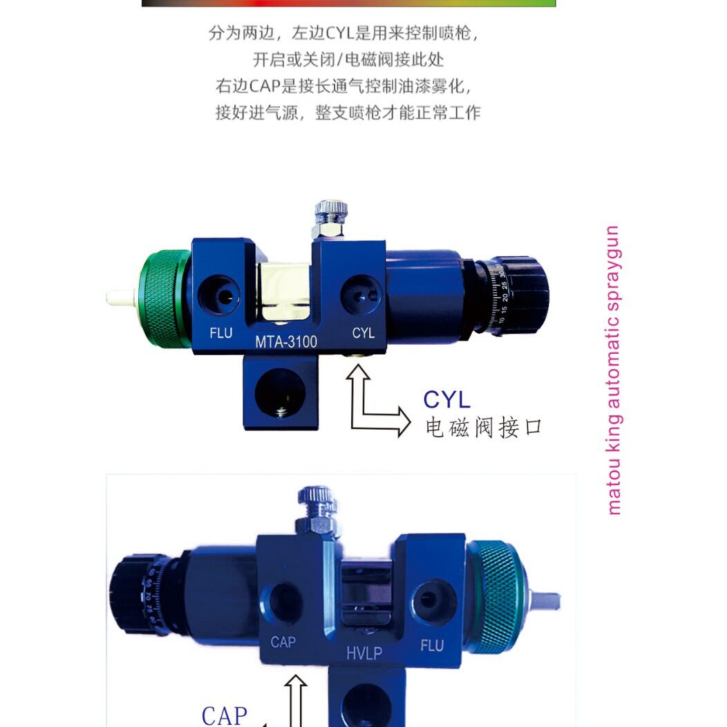 特殊金属陶瓷专用自动喷枪喷头