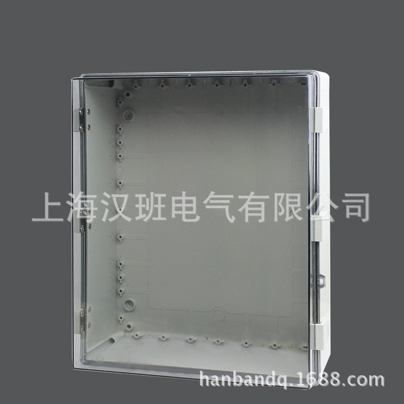 户外防水透明塑料电气箱带扣合页