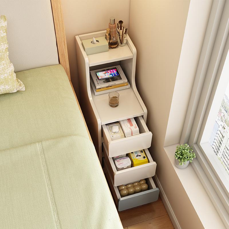 床头柜小型超窄夹缝收纳柜20cm侧边柜家用卧室迷你床边极窄置物架
