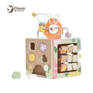 新品）可来赛蜜蜂采蜜四面体儿童宝宝益智木制玩具多面体形状配对