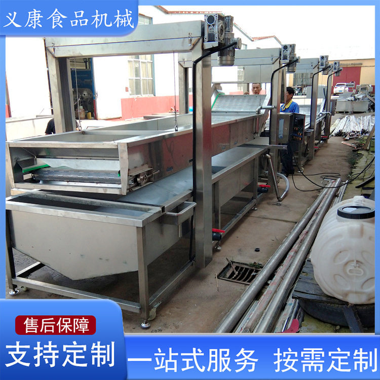 全自动连续冻肉解冻清洗机
