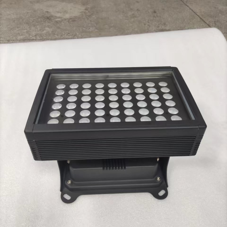 厂家直销108瓦户外LED投光灯外壳 54x2w外壳套件照树灯桥梁亮化灯