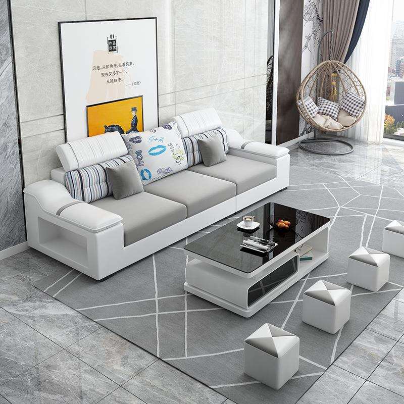 科技布沙发现代简约客厅沙发组合小户型整装客厅家具免洗贵妃沙发