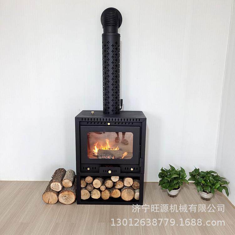 农村家用燃木取暖炉别墅取暖真火壁炉室内无烟燃木壁炉