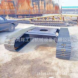 履带底盘可设计爬山虎钢制履带底件钻机破碎机行走装置