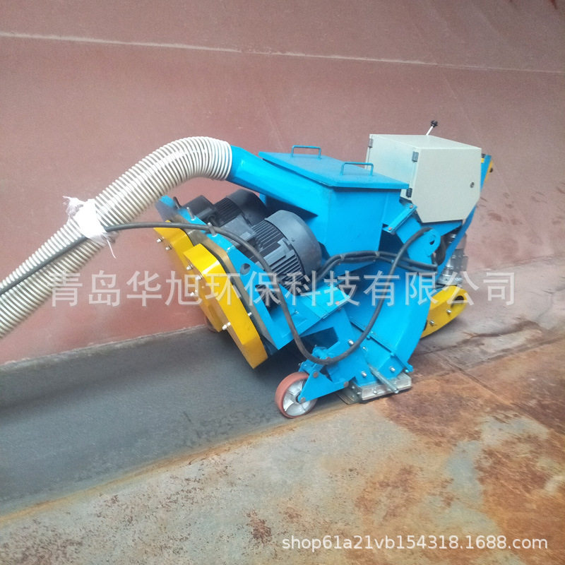 厂家直供移动式钢板抛丸机 轮船甲板除锈打毛设备 铁板喷砂清理机