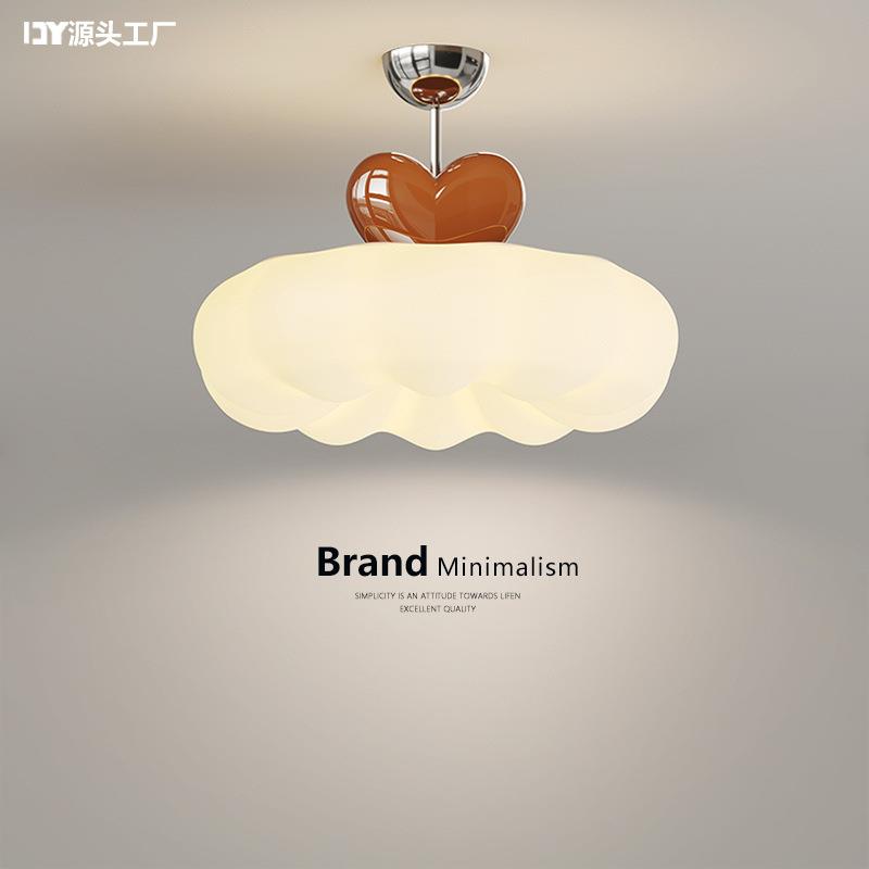 奶油风南瓜吸顶灯主卧新款灯具可爱少女孩公主房间护眼儿童卧室灯