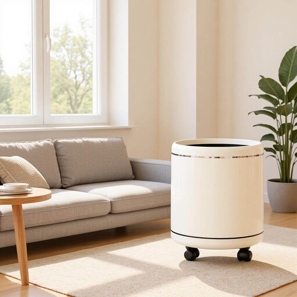 桌面垃圾桶按压式高颜值家用2026新款带盖卧室餐桌办公室小号纸篓