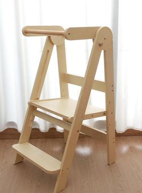 蒙氏学习塔宝宝洗漱台阶梯凳可折叠儿童登高踩脚凳婴儿洗手楼梯