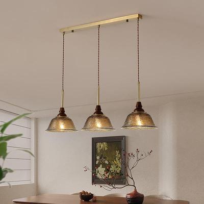 餐厅吊灯现代简约创意个性吧台餐桌灯北欧轻奢高级感玻璃吊灯