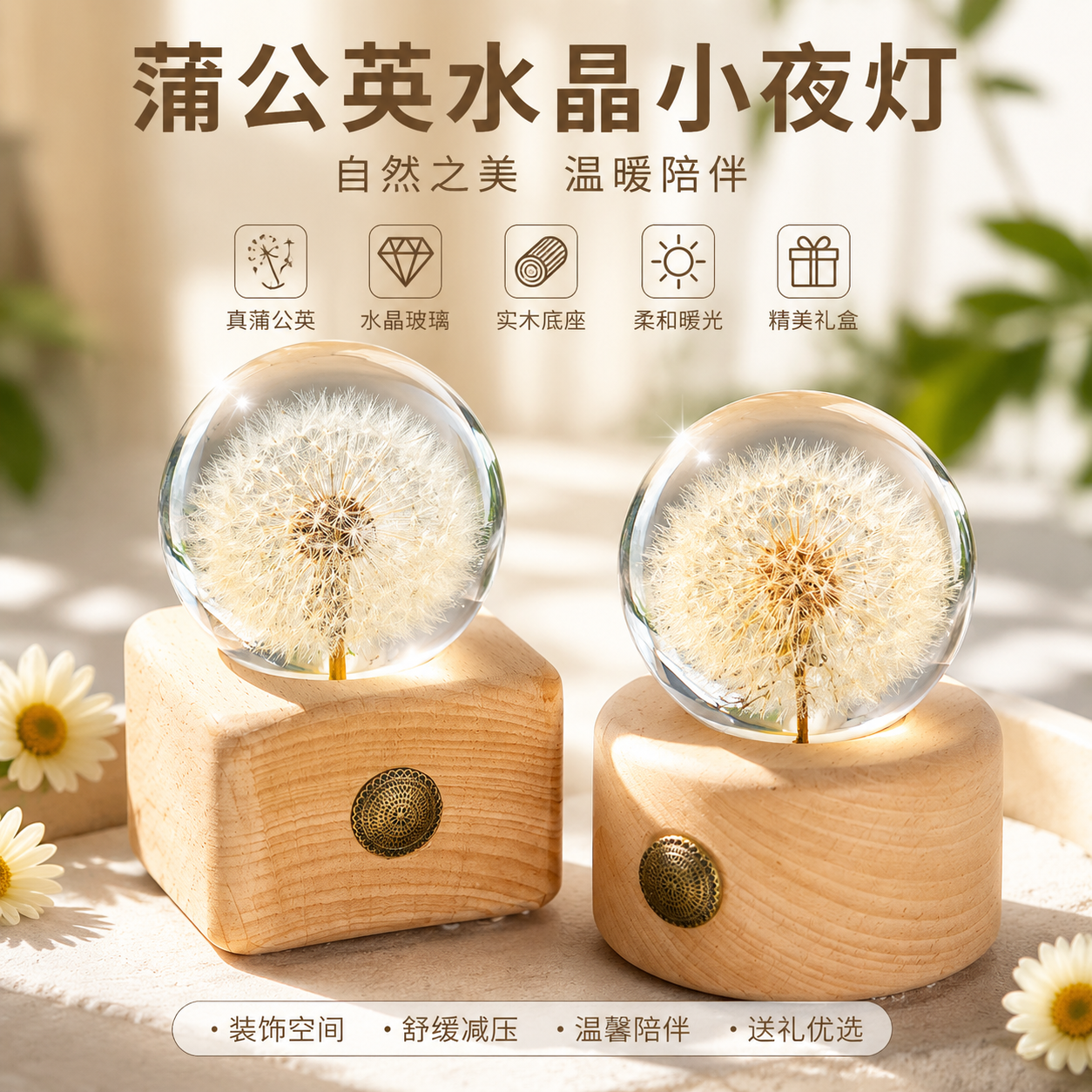 八音水晶球女生生日礼物
