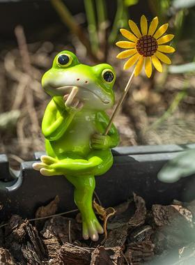 源头厂户外庭院花园青蛙动物摆件花盆装饰品古法鱼缸边缘造景解压