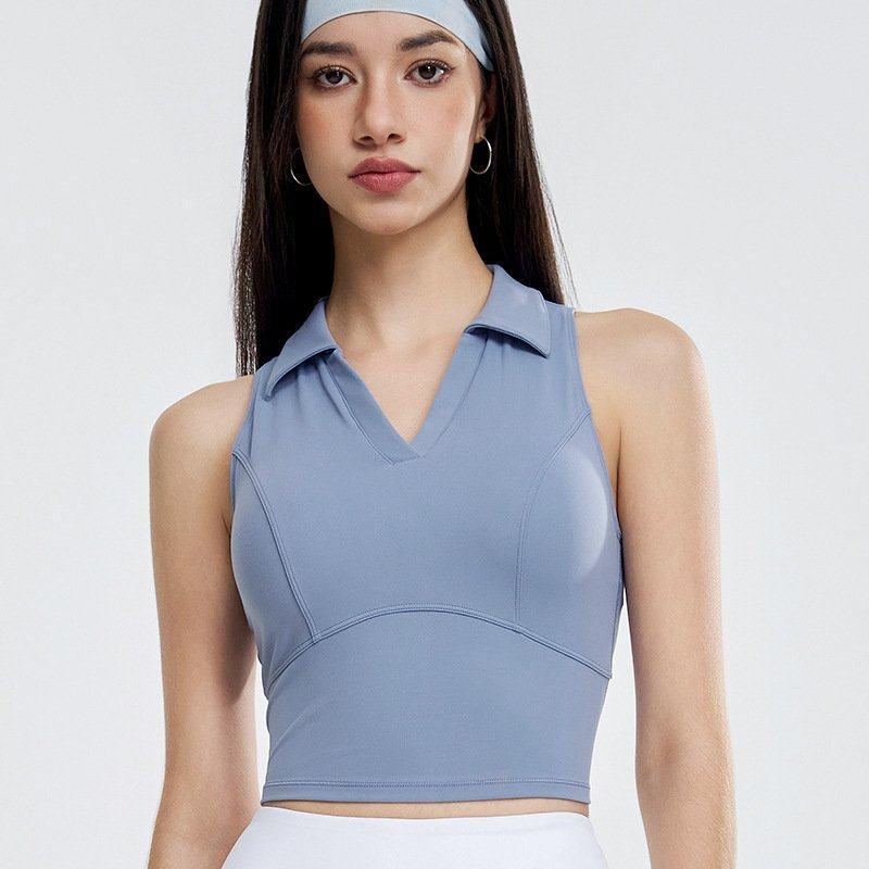 运动内衣女气质POLO领瑜伽服背心高强度防震外穿跑步健身聚拢文胸,运动/瑜伽/健身/球迷用品,瑜伽背心,淘宝优惠券,粉丝福利购,淘宝优惠卷