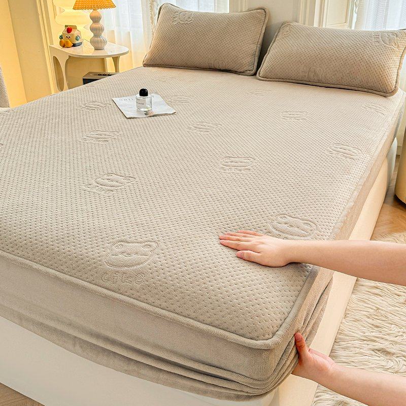 A类牛奶绒床笠单件冬季加厚大豆夹棉床罩珊瑚法兰绒榻榻米保护罩3,床上用品,床笠,淘宝优惠券,粉丝福利购,淘宝优惠卷