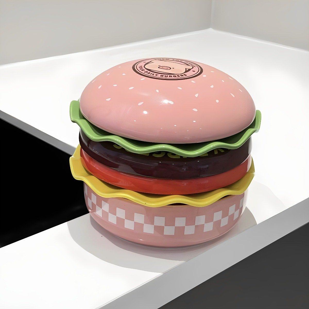 汉堡碗盘套装家用陶瓷沙拉甜品点心盘精致好看的盘子汉堡包餐具,餐饮具,果盆/果盘/果篮,淘宝优惠券,粉丝福利购,淘宝优惠卷