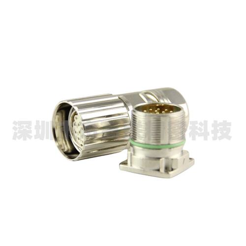 M623连接器6芯8孔91217P编码器动力航空插头座M923接头冷压针