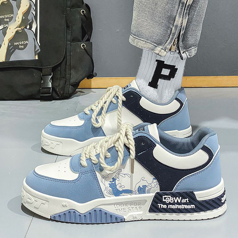 李宁青蓝计划跨境板鞋男秋季2025新款男鞋学院风ins潮鞋男士特大,运动鞋new,运动休闲鞋,淘宝优惠券,粉丝福利购,淘宝优惠卷