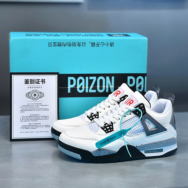 aj4白水泥电母男女鞋学生aj低帮板鞋运动实战纯原正品莆田篮球鞋