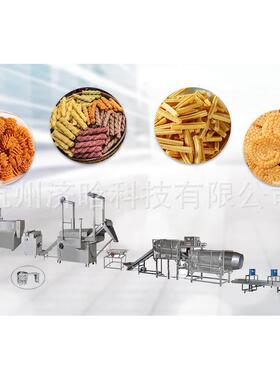 油炸锅巴机,薯条薯片膨化机,尖角脆设备,比萨卷加工生产线