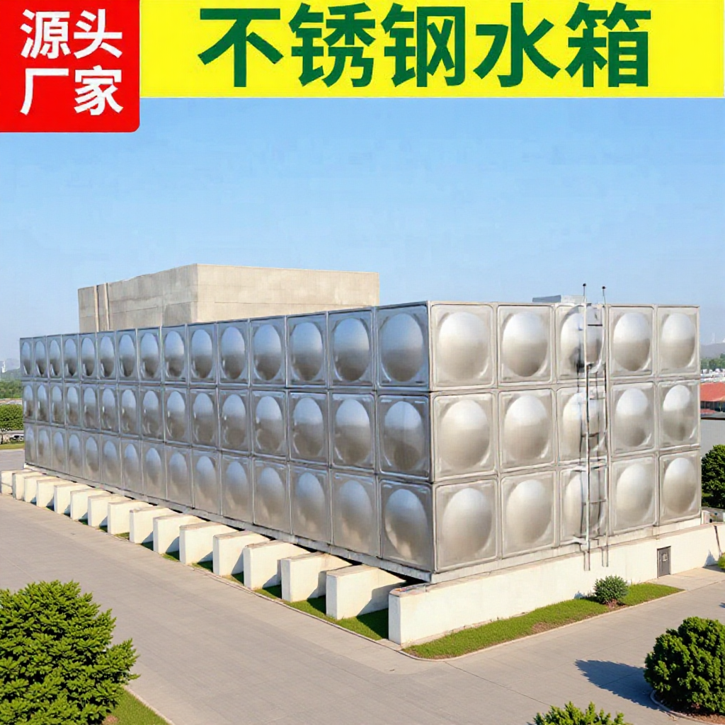 SUS304不锈钢水箱装配式方形保温水箱焊接白钢水箱不锈钢消防水箱