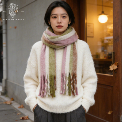 爱堡德秋冬保暖柔软细腻百搭围巾