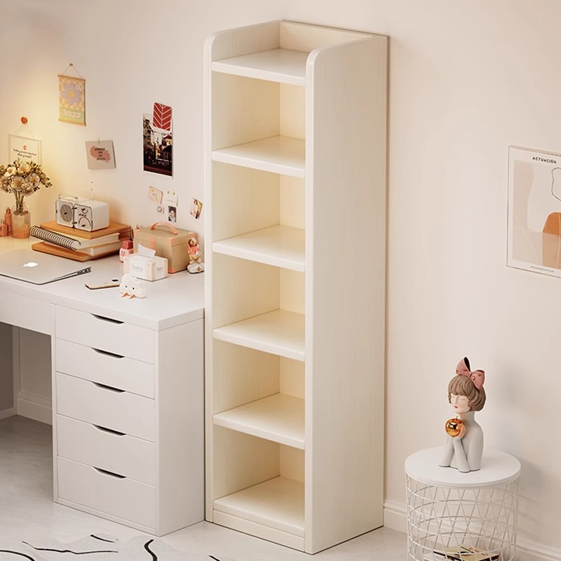 置物架落地一体靠墙书架家用卧室收纳储物柜子学生多层展示架