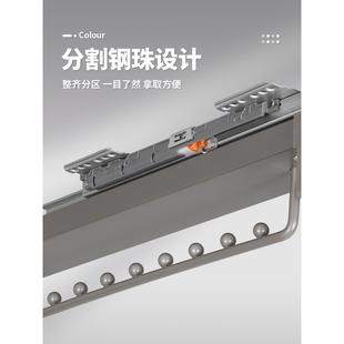 阻尼挂衣器衣橱纵向横杆家用抽拉式 浅衣柜挂衣杆柜内顶装 衣通杆