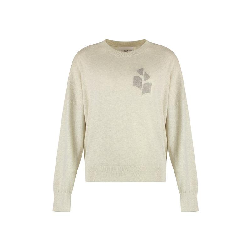 ISABEL MARANTÉTOILE MARISANS COTTON BLEND CREW-NECK SWEAT