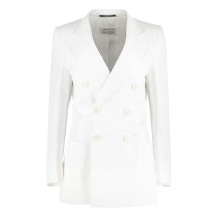 DOUBLE MAISON COTTON BREASTED MARGIELA BLAZER