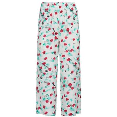 MARNI FLORAL CROPPED TROUSERS