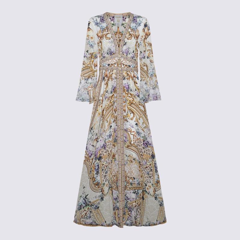 CAMILLA MULTICOLOR SILK DRESS-封面