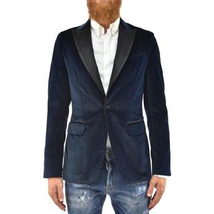 Dsquared2 Cotone Mod.S71BN0514S41984 Giacca Blazer Uomo Blu