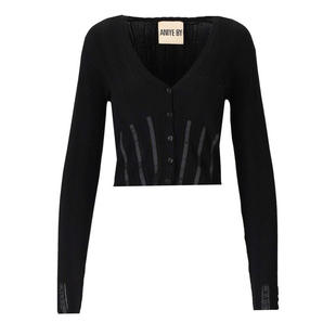 ANIYE BLACK BRIGITTE CARDIGAN