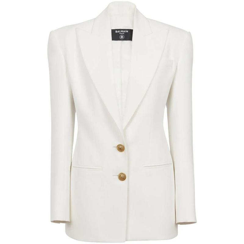 BALMAIN SINGLE-BREASTED JACKET CLOTHING