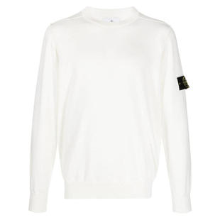 SOFT COTTON ORGANIC ISLAND CREWNECK STONE KNIT